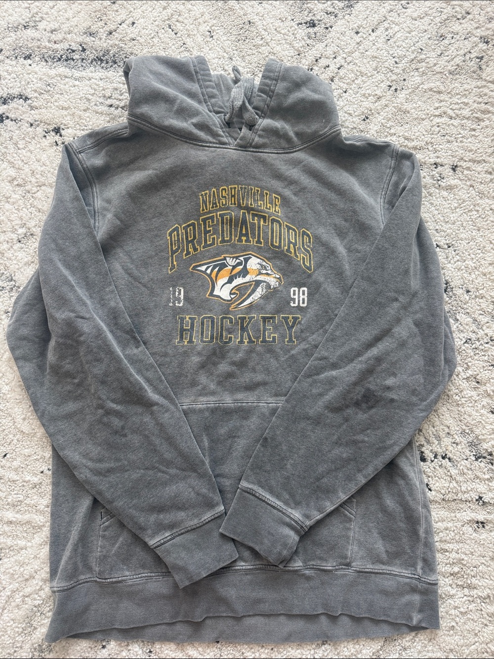 Nashville Predators Gray Hockey Pullover Hoodie